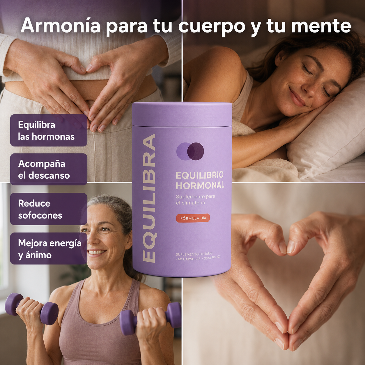 Equilibra - Combo Día y Noche para el Climaterio | Equilibrio Hormonal